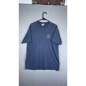Marathon Apparel Shirt Mens Large Blue Ducks Unlimited Hunting Tee T-Shirt